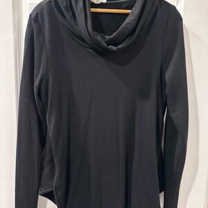LOFT Black Cowl Neck Sweater